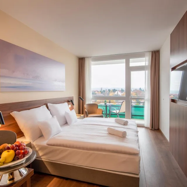 غرفة قياسية بسرير مزدوج أو سريرين منفصلين، Hunguest Hotel Panorama 3/7