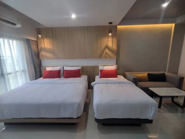 غرفة ثلاثية بثلاثة أسرّة، Bangkok Mystay Hotel Rangsit 6/10