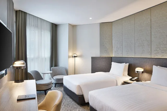 غرفة قياسية بسريرين منفصلين، Courtyard By Marriott Al Barsha Dubai 2/10
