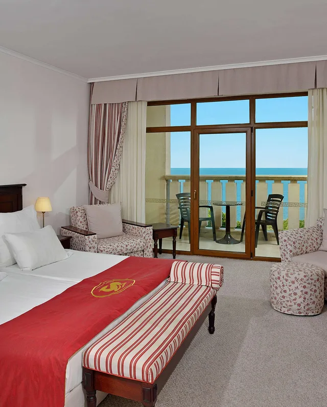 غرفة مفردة بإطلالة على البحر، Marina Grand Beach 1/9