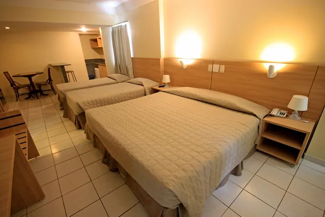 غرفة سوبيريور بثلاثة أسرّة بإطلالة جزئية على البحر، Jangadeiro Hotel e Convencoes 2/5