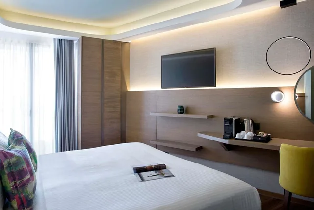 Superior, Twin Beds, Atrium View، Zeus Essence Wyndham Athens Residence 4/6