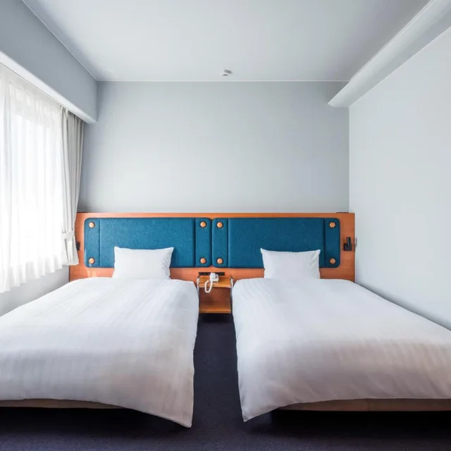 غرفة بسريرين منفصلين، Hotel Global View Tsuchiura 1/7
