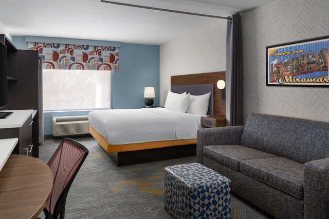 جناح استوديو بسرير كينج، Home2 Suites By Hilton Miramar Ft Lauderdale 1/3