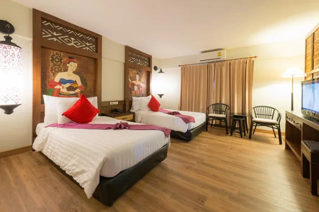 غرفة غراند ديلوكس بسريرين منفصلين، Nak Nakara Hotel 1/2