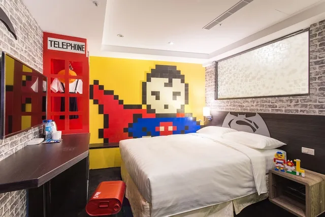 Moon, Double Bed، Rf Hotel Sanchong 3/4
