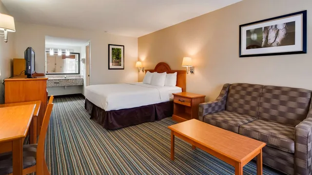 غرفة بسرير كينج مع أريكة للمدخنين، Best Western Of Murphy 2/4
