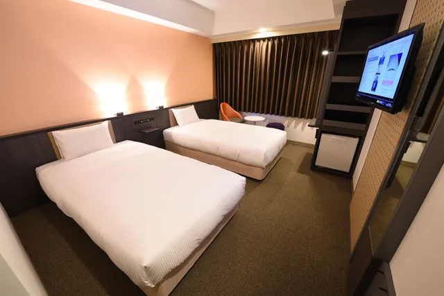 غرفة بسريرين منفصلين للمدخنين، Hakata Green Hotel Tenjin 3/4