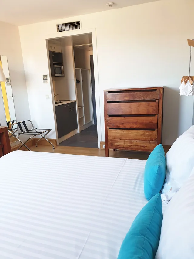 استوديو بسرير كوين، Aparthotel Victoria Garden Bordeaux Center 6/9