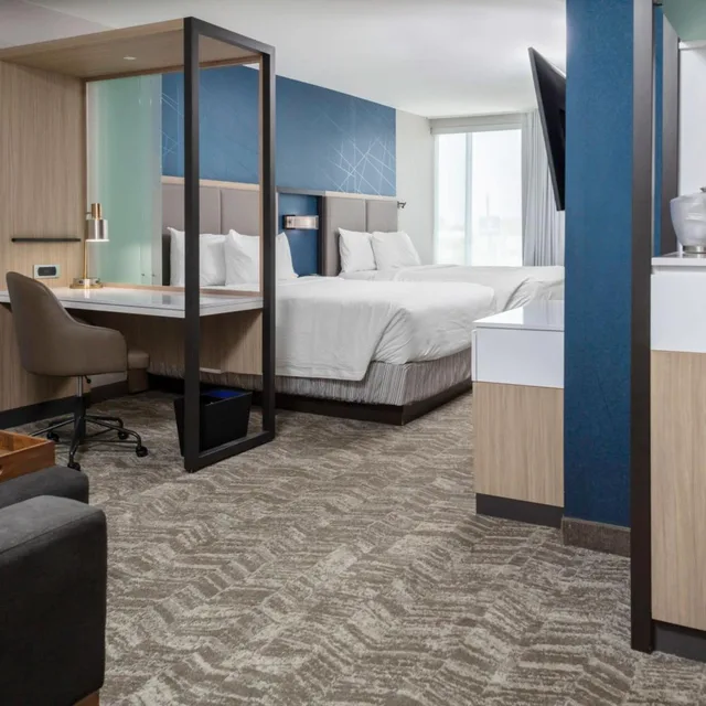غرفة، SpringHill Suites Kansas City Airport 1/3