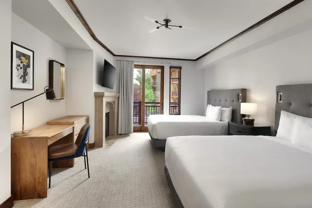 غرفة ديلوكس بسريرين كوين بشرفة، Hyatt at the Canyons by Park City Vacations 1/8