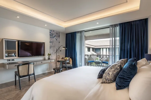 غرفة قياسية بسرير كينج بشرفة، Maladee Rendezvous Hotel Chiang Mai 3/4