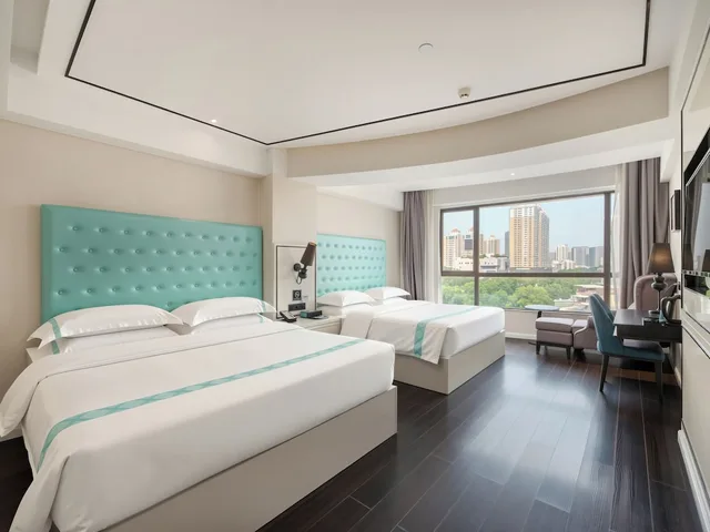 غرفة بزنس بسريرين مزدوجين بإطلالة على المدينة، Xana Lite Hotel (Guangzhou Dongxiaonan Metro Station Shixi) 1/10