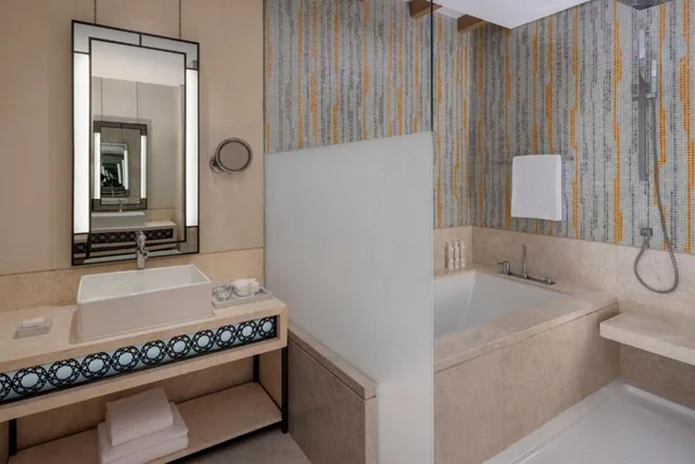 غرفة غراند ديلوكس بسرير مزدوج، Marriott Marquis Dubai Creek 4/4