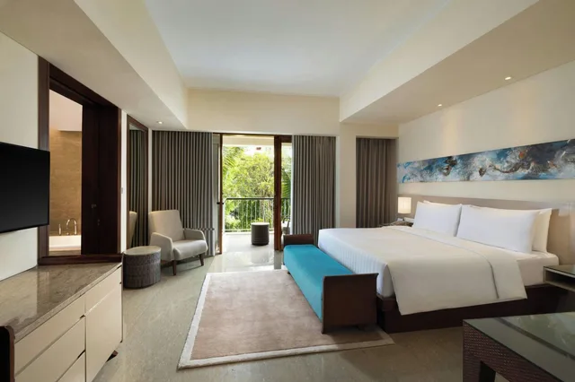 غرفة بريميوم بسرير مزدوج بإطلالة على الحديقة، Courtyard By Marriott Bali Nusa Dua Resort 3/4