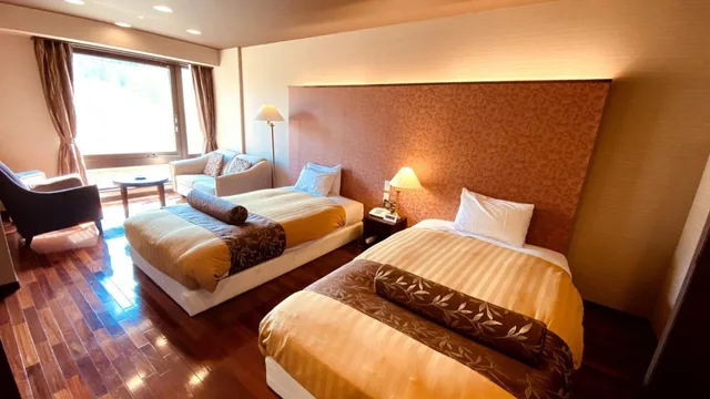 غرفة قياسية بسريرين منفصلين، Hotel Morinokaze Ousyuku 1/2