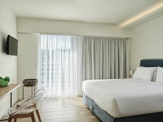 غرفة بسرير مزدوج أو سريرين منفصلين بإطلالة على الجبل، Nlh Mati Seafront Neighborhood Lifestyle Hotels 3/4