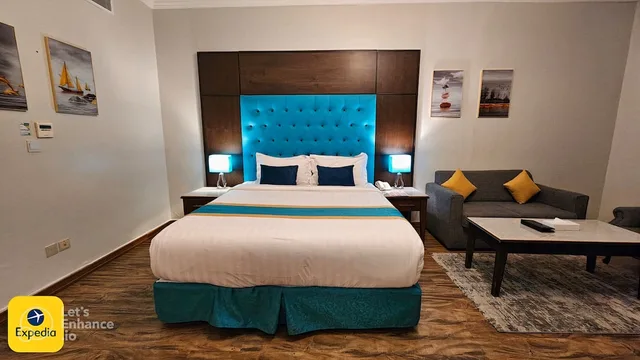 جناح استوديو بسرير كينج، لازورد بالاس للشقق الفندقية(Lazourd Palace Hotel Apartments) 1/3