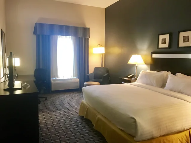 غرفة قياسية بسرير كينج لذوي الإعاقة، Holiday Inn Express Hotel And Suites Morton Peoria Area 1/1