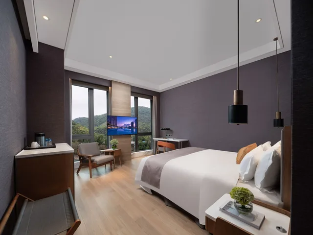 غرفة إليت بسرير كوين بإطلالة على الجبل، Genpla Hotel Shenzhen Nanshan 1/6