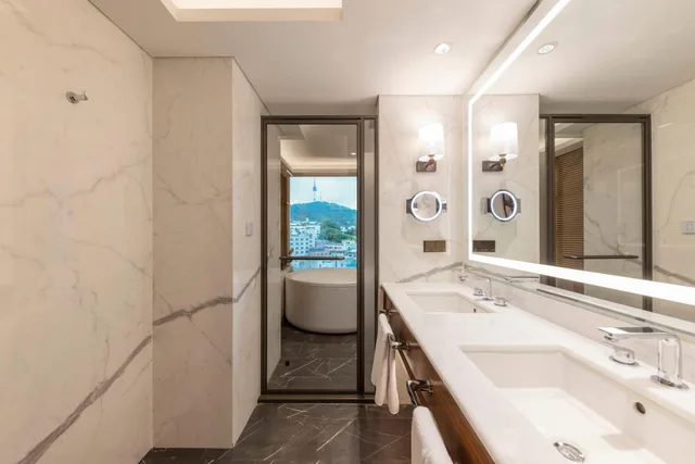 غرفة عائلية بسرير كينج وسرير بطابقين، The Ambassador Seoul - A Pullman Hotel 14/14