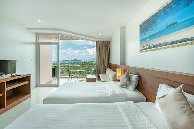 غرفة ديلوكس بسرير مزدوج أو سريرين منفصلين بإطلالة على البحر، The View Rawada Phuket 2/8