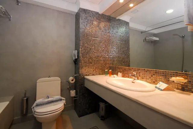 غرفة بسرير مزدوج أو سريرين منفصلين بإطلالة على البحر، Kipriotis Village Resort 3/3