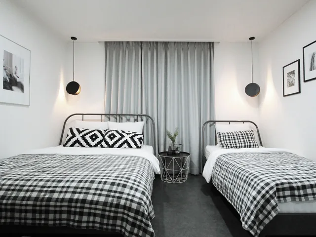 غرفة ديلوكس بسرير مزدوج وسرير فردي، Neat House Hongdae 4/10