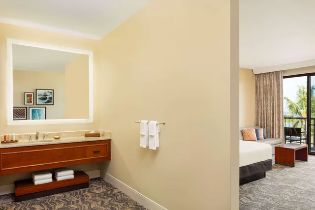 غرفة بسرير مزدوج بإطلالة على البحر، Hilton Waikoloa Village 3/3