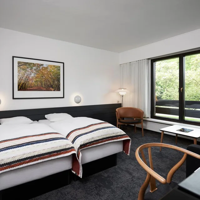 غرفة بسرير مزدوج أو سريرين منفصلين، Munkebjerg Hotel 8/10