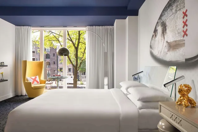 غرفة بسرير كينج بإطلالة على القناة، Andaz Amsterdam Prinsengracht 2/3