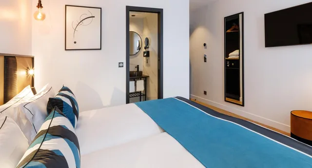 غرفة بسريرين منفصلين، Hotel Star Champs Elysees 2/6