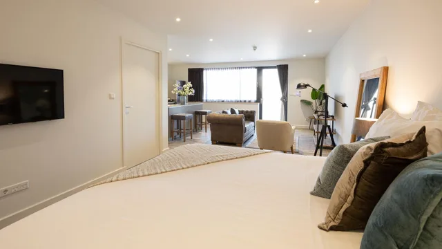 استوديو بإطلالة على المسبح، The Beach House Curacao 1/2