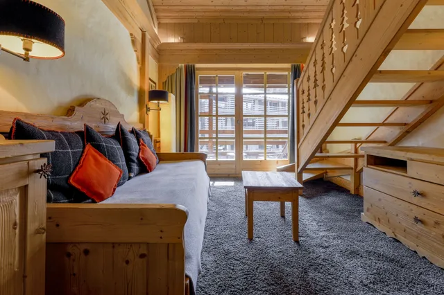 جناح بسرير كوين مع أريكة، Le M de Megeve 10/10