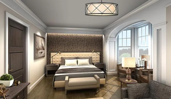 غرفة بسرير كينج بإطلالة على البحيرة، The Abbey Inn & Spa 3/6