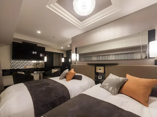 غرفة ديلوكس بسريرين مزدوجين بغرفتي نوم، Apa Hotel Asakusa-Ekimae 1/1