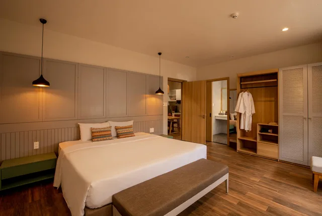 جناح استوديو بسرير كينج بمطبخ صغير، Thanh Mai Hotel 1/1
