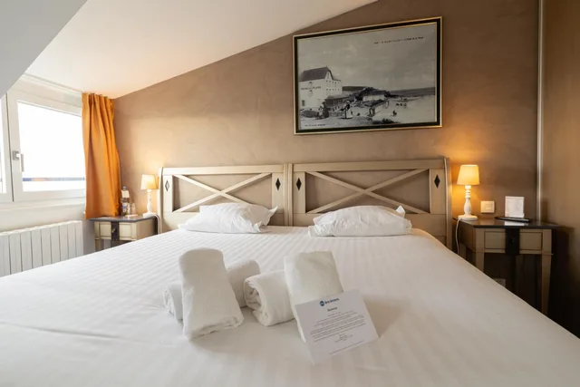 غرفة سوبيريور بإطلالة على البحر، Best Western Hotel De La Plage 3/10