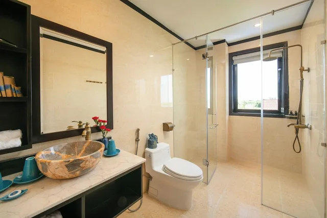 غرفة بريميوم ثلاثية بإطلالة على النهر بشرفة، Silk River Hoi An Hotel & Spa 4/4