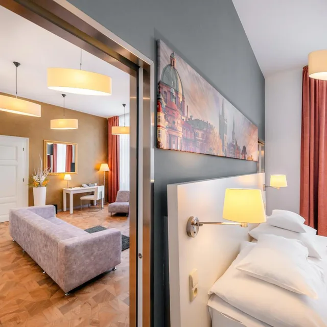 جناح غراند بسرير كينج، Grandium Hotel Prague 3/8