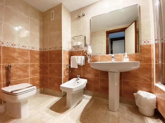 غرفة قياسية بسرير مزدوج وسريرين منفصلين، Hotel Río Arga 5/5