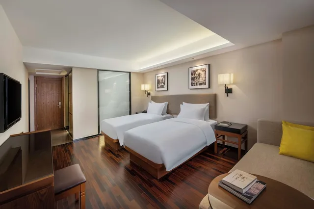 غرفة كومفورت بسريرين منفصلين بإطلالة على المدينة، SSAW Boutique Hotel Sanya (Da Dong Hai Branch) 1/2