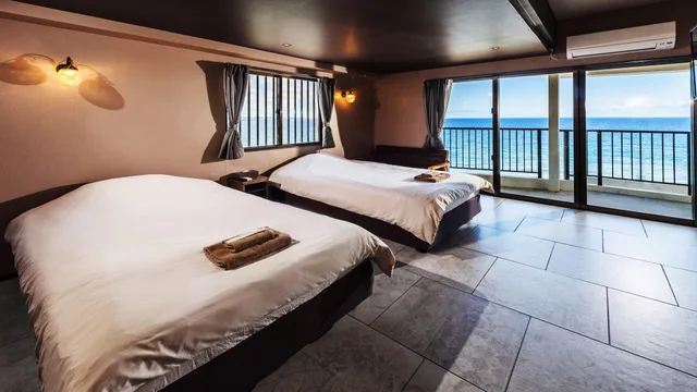 Room, Twin Beds, Ocean View, Night View، Hotel Sunset American 1/1