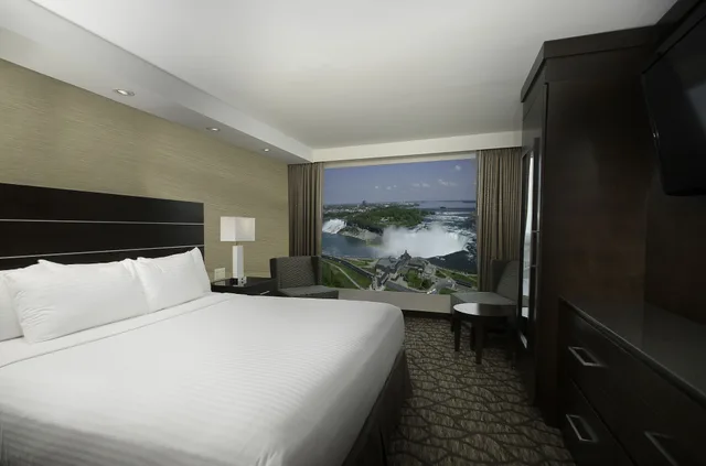 Premium, King Bed, Canadian Us Falls View, Sofa, Embassy Suites By Hilton Niagara Falls Fallsview 1/5