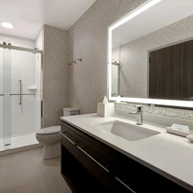 جناح بسرير كوين بغرفة نوم واحدة مع أريكة، Home2 Suites Lincolnshire Chicago 5/5