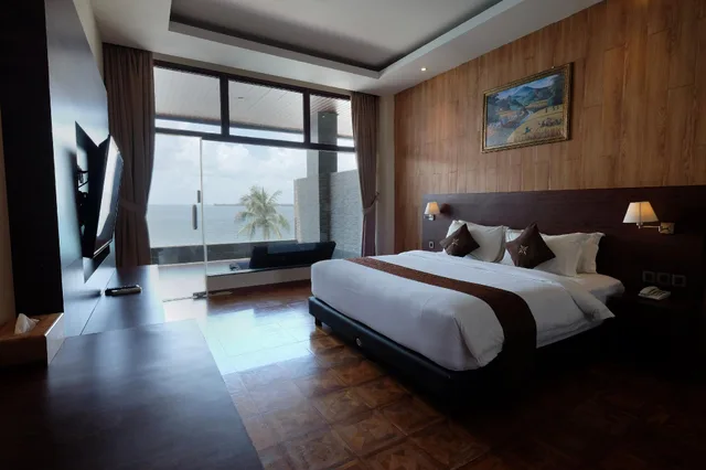 غرفة ديلوكس بإطلالة على البحر، Bintan Pearl Beach Resort 1/3