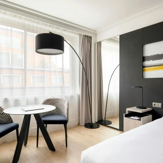 غرفة بسرير مزدوج أو سريرين منفصلين، Lyon Marriott Hotel Cite Internationale 9/10