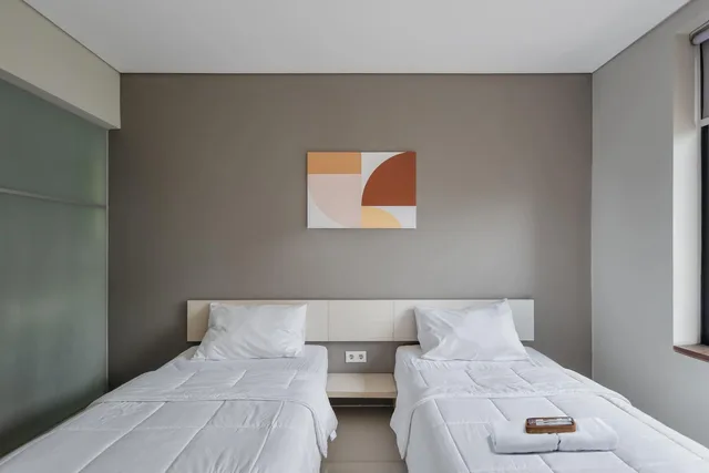 غرفة ديلوكس بسريرين منفصلين، Wanadu Residence 3/4