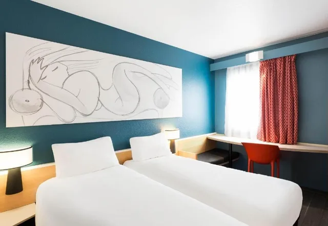 غرفة بسريرين منفصلين، B&B Hotel Limoges 3 1/4