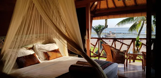 فيلا بإطلالة على الشاطئ بغرفتي نوم، Puri Dajuma Beach Eco Resort & Spa 1/1